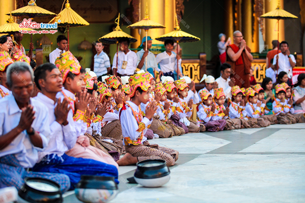 Join in Shin Pyu ceremony of Mandalay